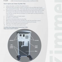 instructions to change the cryo mini filter