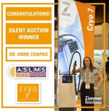 Dr. Anne Chapas - Cryo 7 Silent Auction Winner 2023 ASLMS