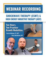 Shockwave Therapy (ESWT) & HEIT continuing education webinar replay – originally presented October 16, 2025.