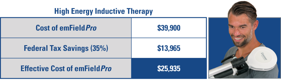 Section 179 savings example table emFieldPro