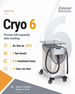 Zimmer MedizinSystems Cryo 6 Skin Cooling Features